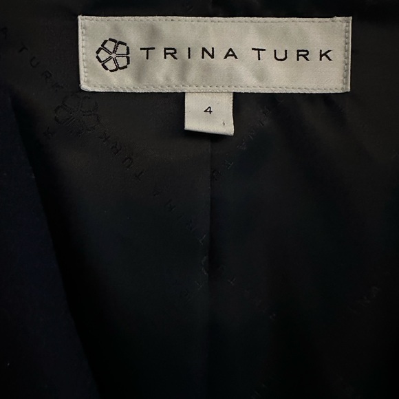 Trina Turk cashmere/wool Classic Wrap Coat (4) - Picture 4 of 5